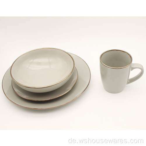 Western Modern Style Ceramic Geschirr Farbe Glasur Abendessen